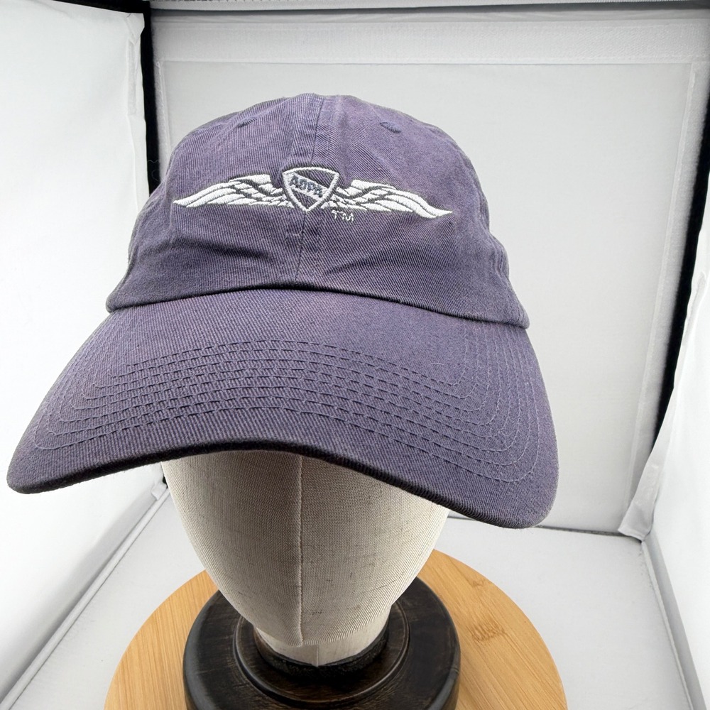 AOPA Pilot Wings Baseball Cap Blue Cotton Adjustable Strapback Hat Fly Logo